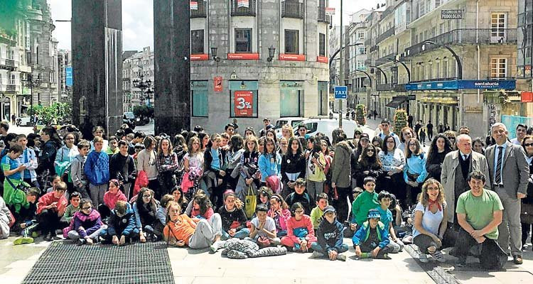 Alumnos de galego no Bierzo e Sanabria visitan Galicia para achegarse á lingua