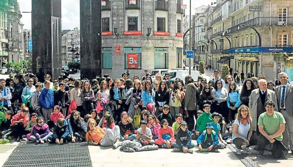 Alumnos de galego no Bierzo e Sanabria visitan Galicia para achegarse á lingua