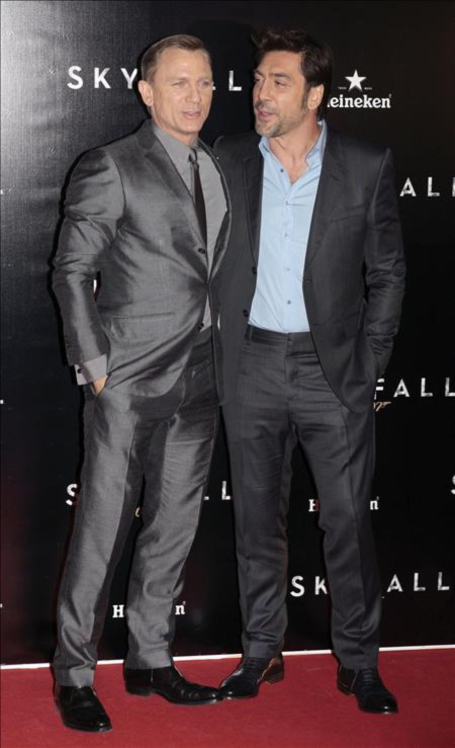 Bardem y Craig, duelo de elegancia masculina en Madrid