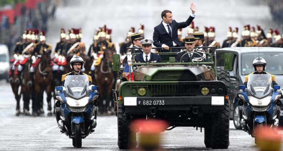 Macron apuesta por Europa en su toma posesión como presidente de Francia