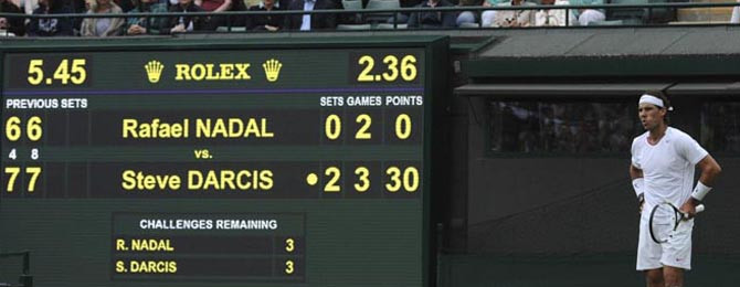 Nadal protagoniza la primera gran sorpresa al caer ante Steve Darcis
