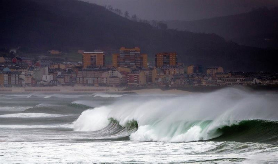 Alerta en A Coruña al paso de la borrasca "Gloria"