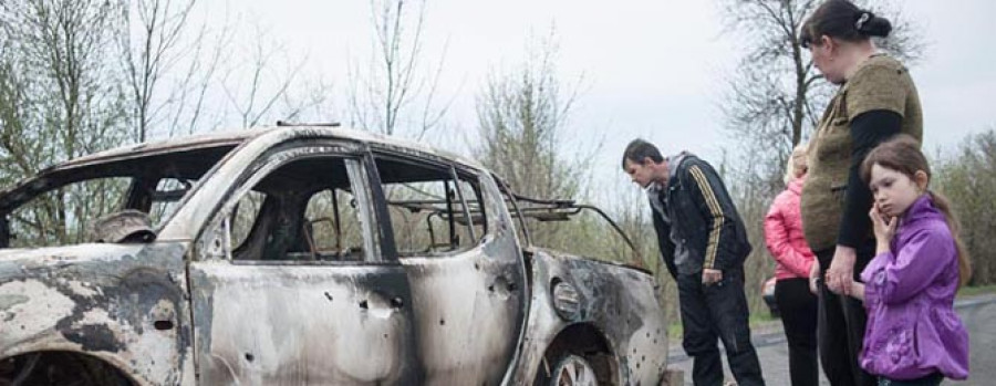 Rusia, indignada con el tiroteo en un puesto de control en el este de Ucrania