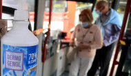 El coronavirus apea a los viajeros del bus urbano