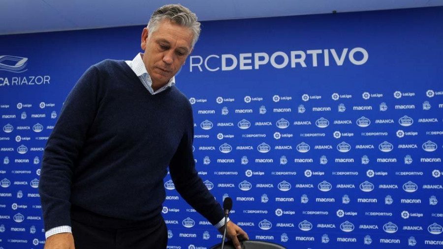 Zas: "Pensar en no apoyar al Deportivo, en bajarme del barco, no lo entendería"