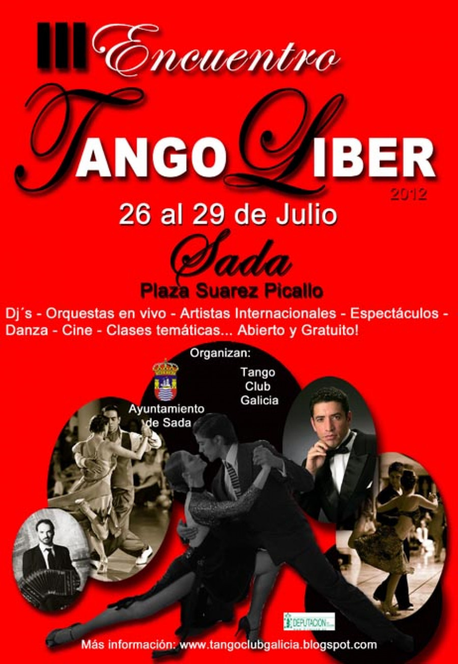Comienza el III Encuentro de Tango Liber Sada 2012 con numerosas actuaciones durante el fin de semana