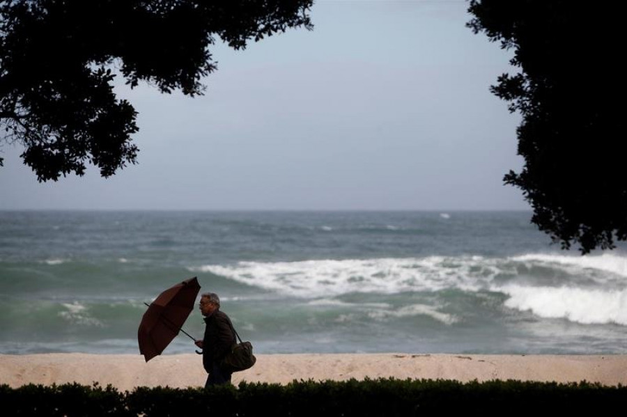 Clima A Coruña: lluvias y viento fuerte al paso de un nuevo frente