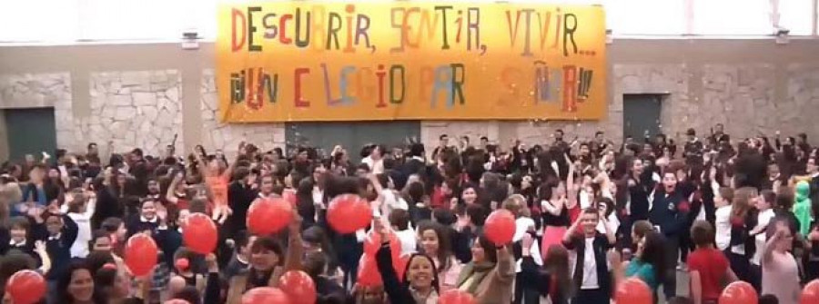 Los alumnos de la Grande Obra de Atocha despiden el curso con un multitudinario “lipdub”