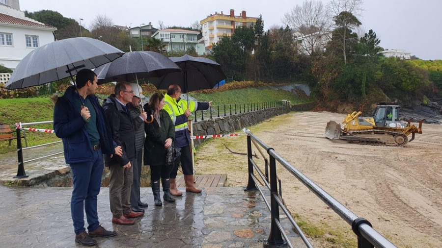 Miño moverá ocho mil metros cúbicos de arena para “blindar” la playa Grande para el invierno