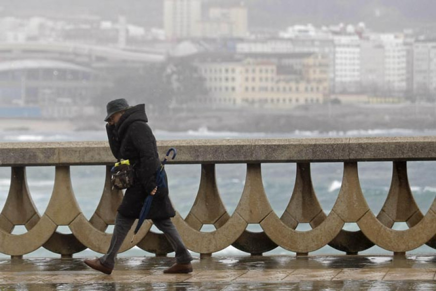 Un temporal de nivel naranja afectará a las provincias de Coruña y Pontevedra