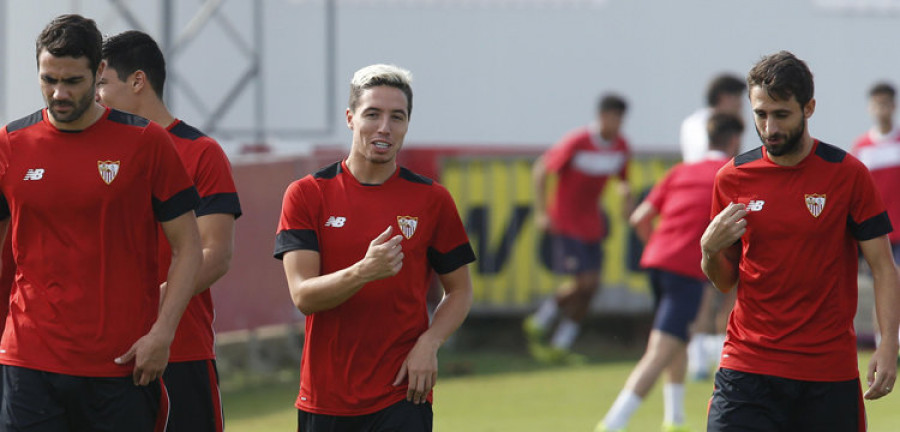 El Sevilla regresa hoy al trabajo  con las dudas  de Pareja y Nasri