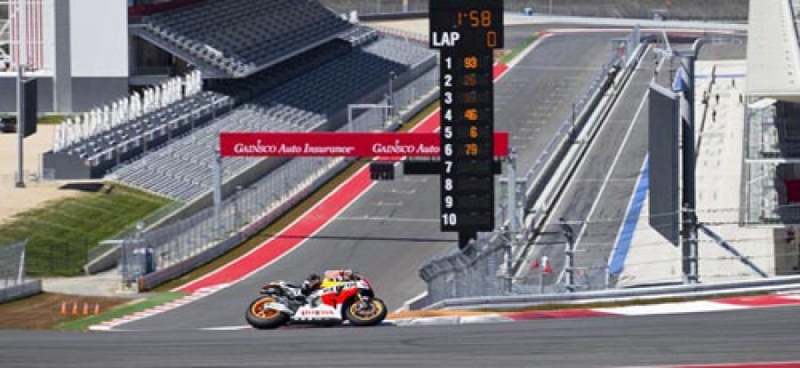 Márquez consigue el mejor crono en el debut de Austin