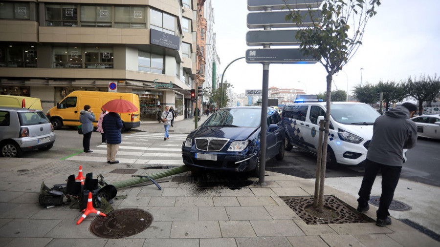 Más del 20% de las colisiones en la ciudad son contra obstáculos fijos