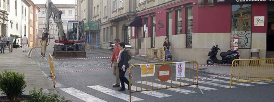 Betanzos establece mañana un dispositivo especial de tráfico por la obra en la calle de Romay