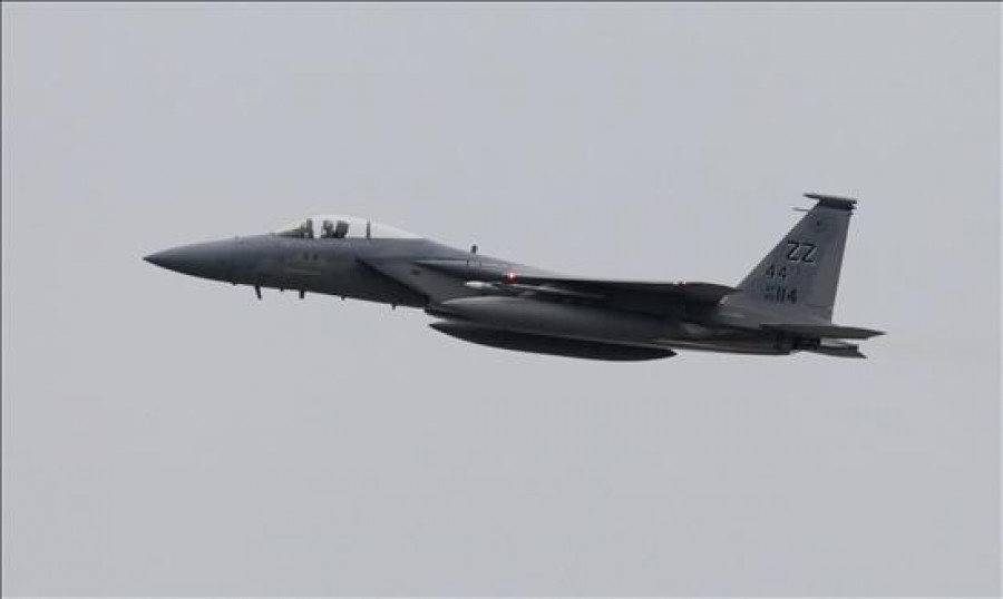 Un cazabombardero F-15 de EEUU se estrella en el mar al sur de Japón