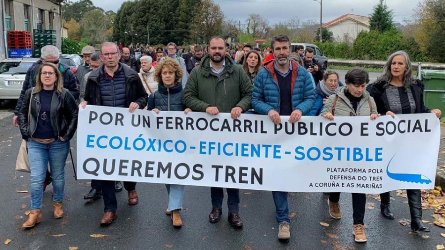 Municipios de As Mariñas defienden el tren como “a mellor alternativa ao tráfico”