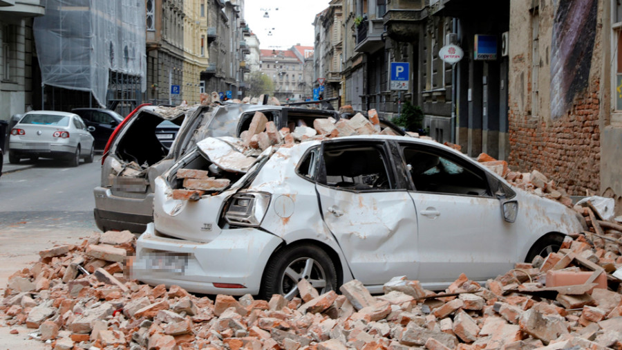 Tres fuertes temblores sacuden la capital de Croacia y causan heridos e importantes daños materiales