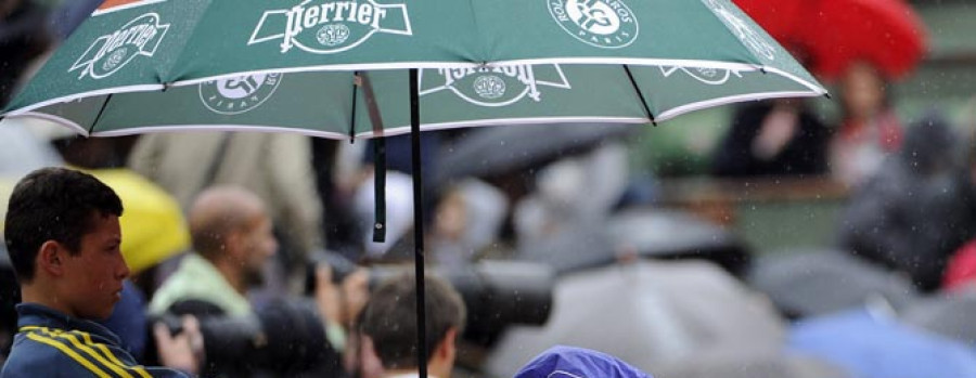 La lluvia aparece para aplazar, entre otros, el partido de Nadal ante Klizan