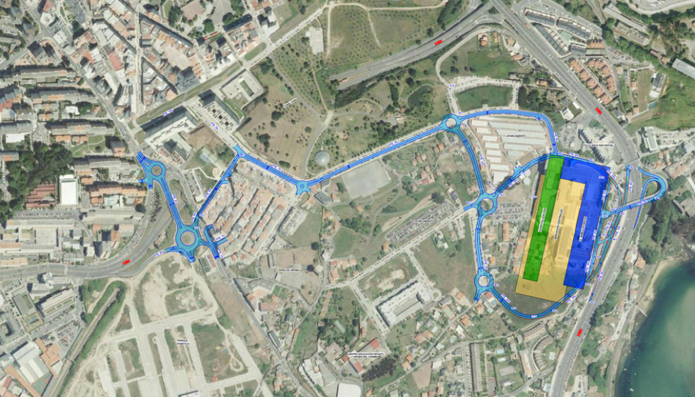 El plan de accesos para el nuevo Chuac incluye un anillo perimetral, una rotonda y la ampliación de calzadas