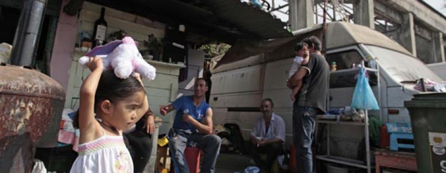 Los chabolistas de A Pasaxe reciben la orden de abandonar la conservera Celta