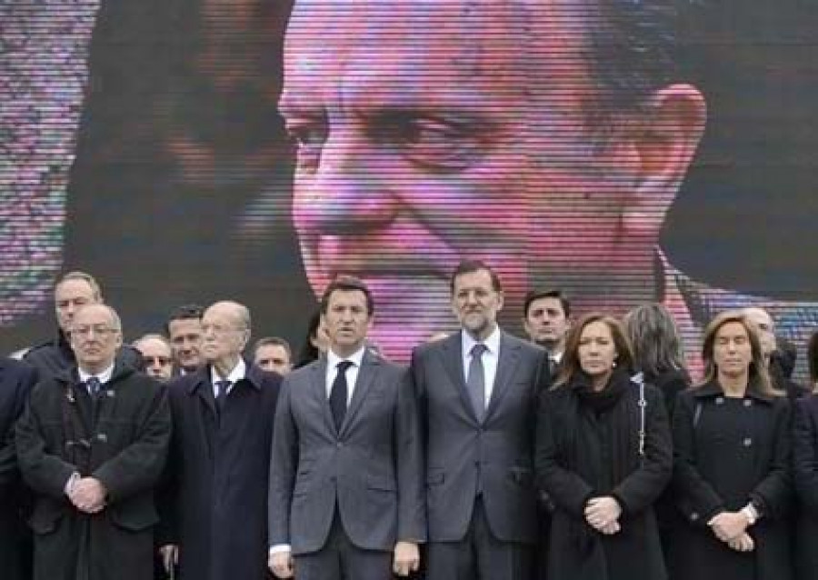 Mariano Rajoy asiste en Santiago al homenaje a Manuel Fraga