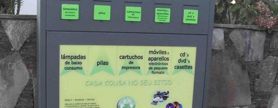 Los vecinos de Sada son los que más residuos depositan en los minipuntos limpios del área
