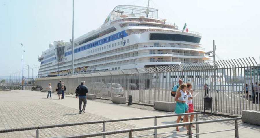 La escala del transatlántico “Aida Bella” permite conocer la ciudad a unos 2.500 cruceristas