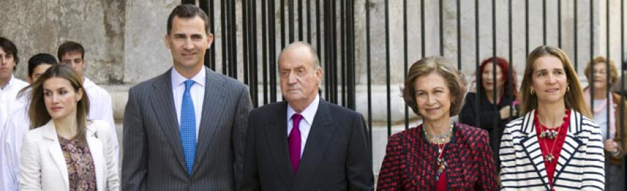 Los duques de Palma no asisten  a la Misa de Pascua en Mallorca