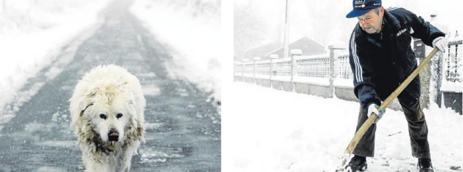 El frío y la nieve complican la circulación en las carreteras