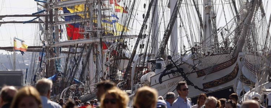 Madrugón para subirse los primeros al barco  y conseguir los premios