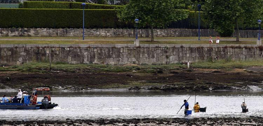 Los mariscadores alertan de que la productividad de la ría ha bajado