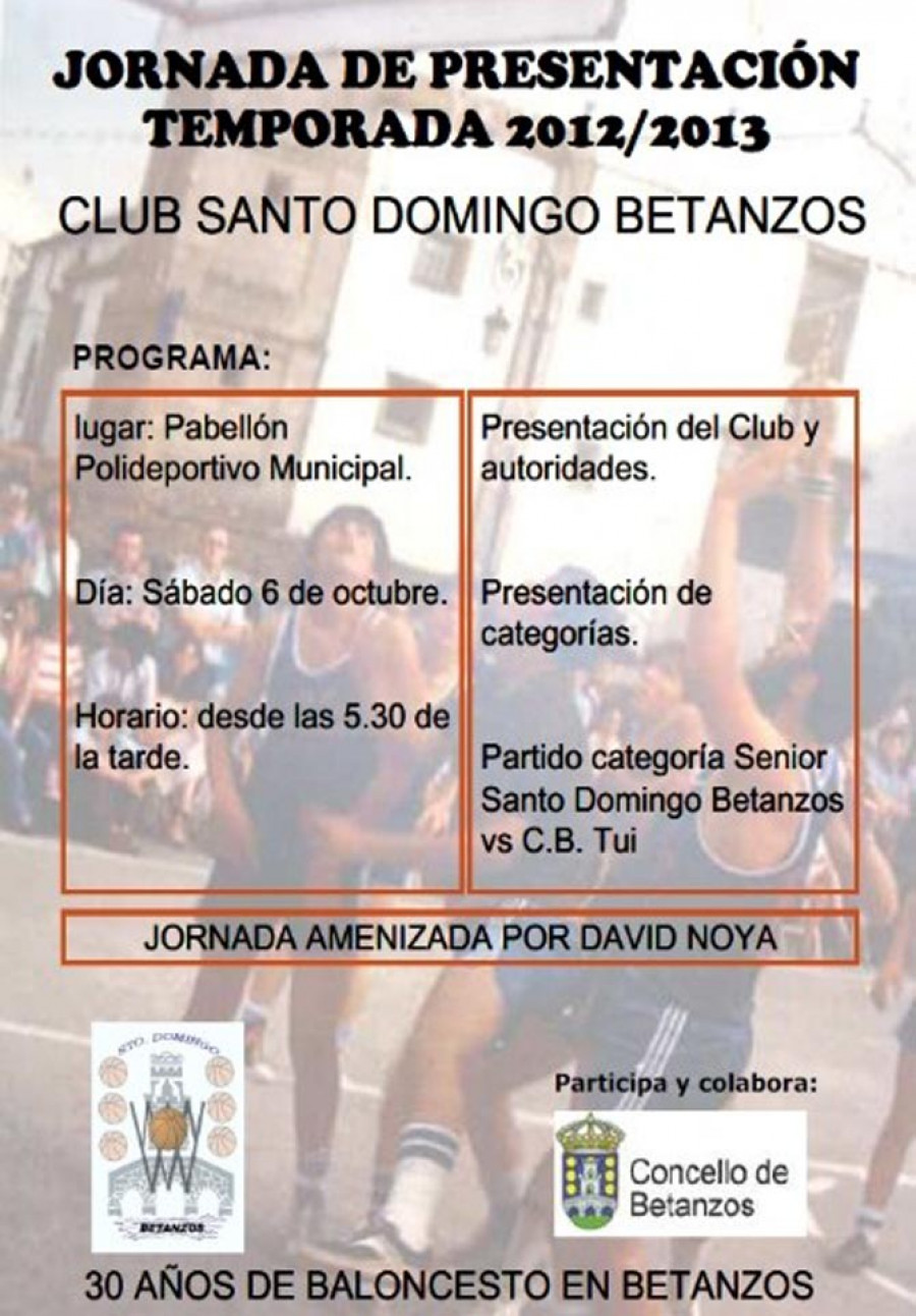 Este sábado se celebrará la fiesta de presentación del Club Santo Domingo Betanzos