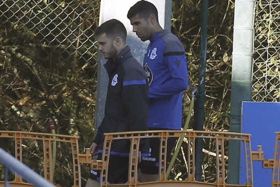 Juanfran y Fede Cartabia se retiraron antes de la sesión