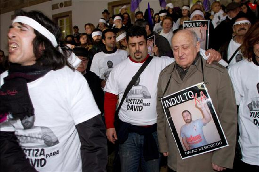 Más de 200 personas reclaman en Vigo "libertad" para el exdrogadicto David Reboredo