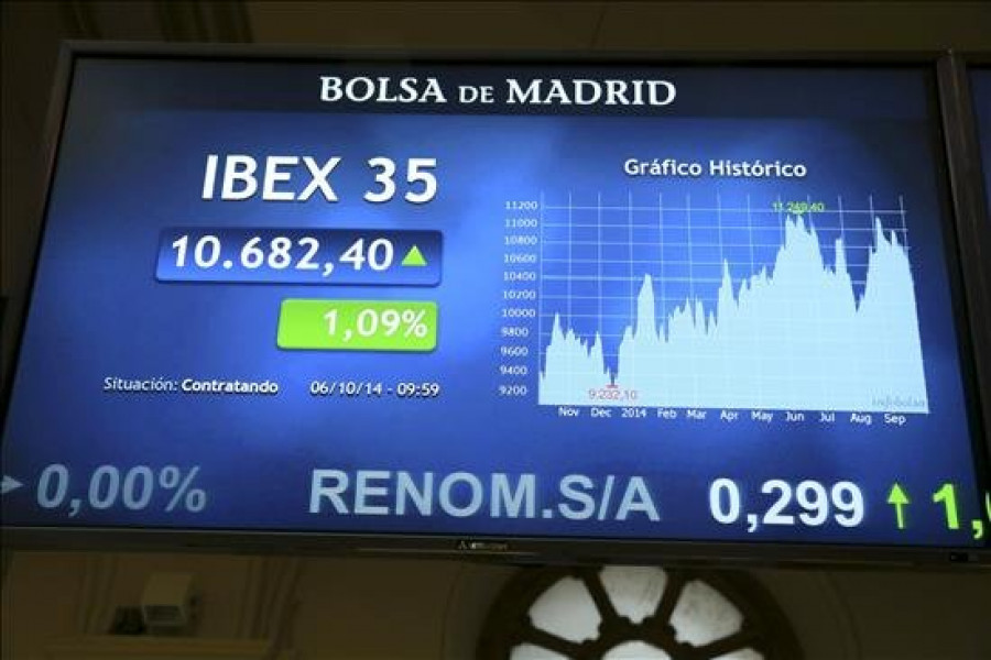 La bolsa española abre en números rojos y el IBEX pierde los 10.600 puntos