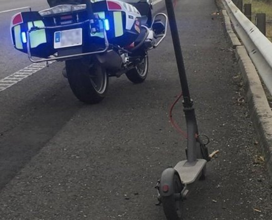 Intervenido un patinete que excedía la velocidad permitida