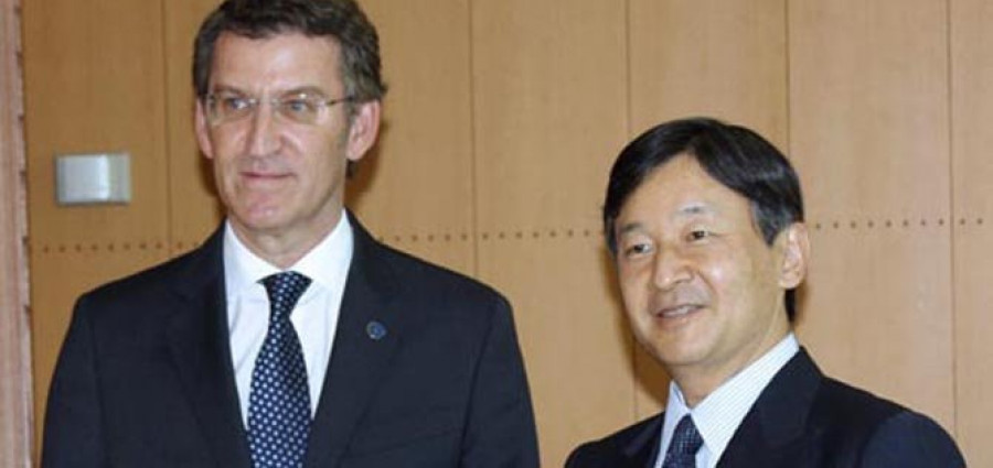 Feijóo destaca el “cariño” hacia Galicia del príncipe japonés Naruhito