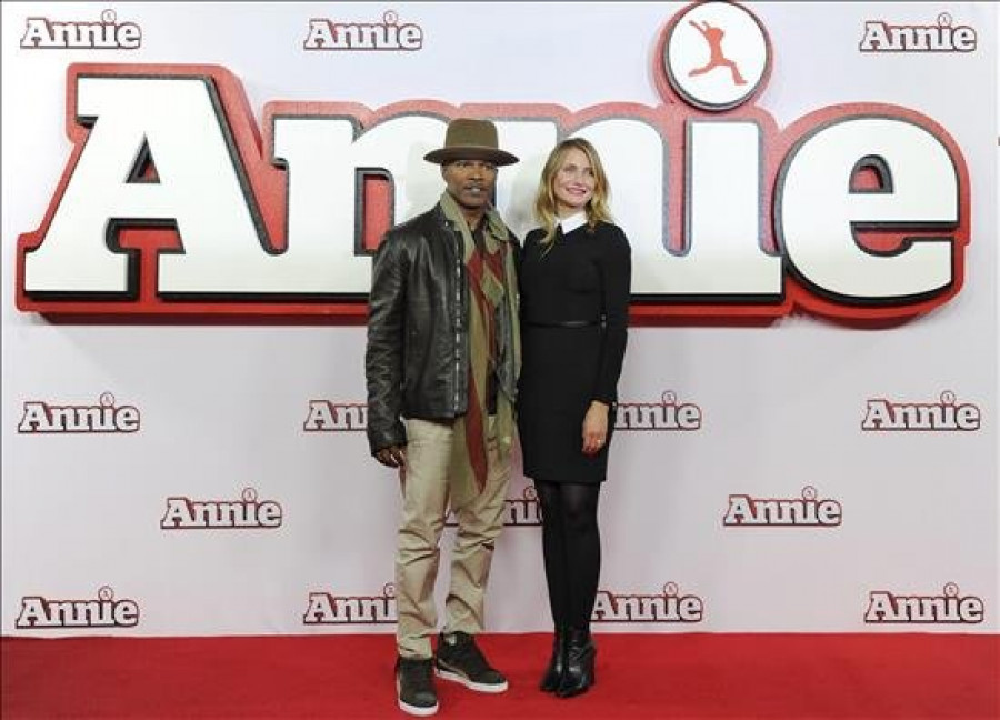 Cameron Díaz y Jamie Foxx dan el relevo generacional a la nueva "Annie"