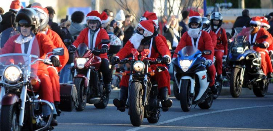 Papá Noel cambia los renos por motos de gran cilindrada