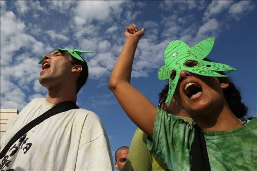 Unos cuatro mil manifestantes piden la legalización de la marihuana en Brasil