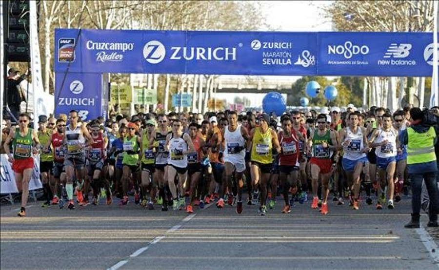 El keniano Lawrence Cherono vence la XXXI edición del Maratón de Sevilla