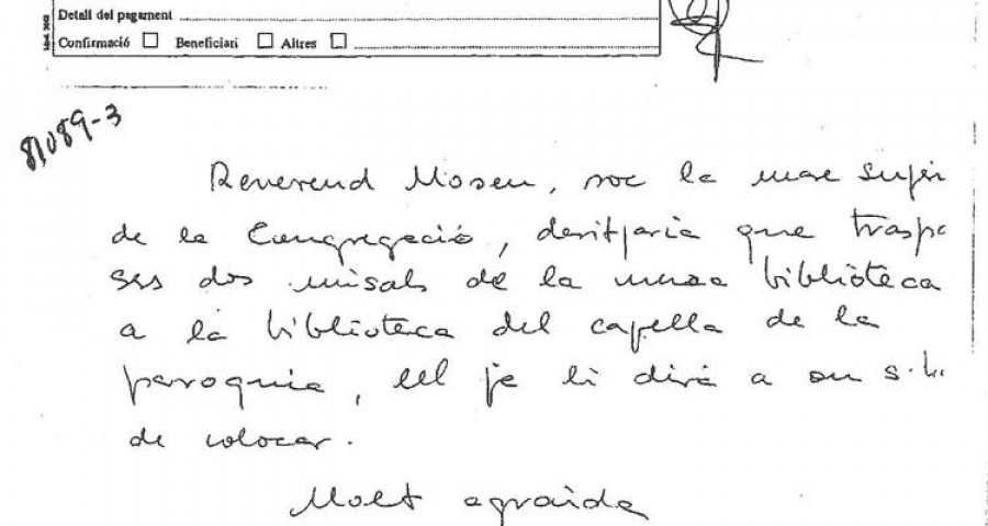 Los Pujol cuestionan ante el juez la nota en la que Marta Ferrusola se identifica como “madre superiora”