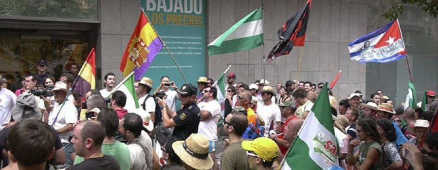 La marcha de los jornaleros andaluces llega a Jaén y anuncia  el comienzo de una “batalla”