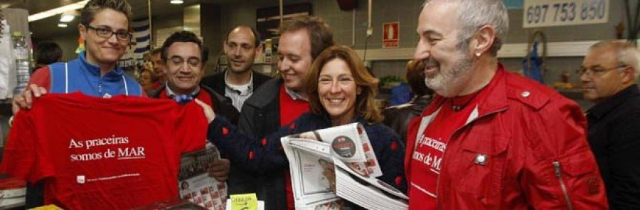 Barcón viste a las placeras con su lema “Somos de Mar”