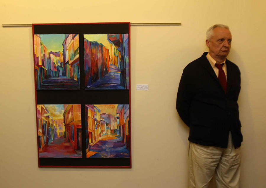 Arte-Imagen expone hasta el día 27  las últimas creaciones del pintor ferrolano Juan Galdo
