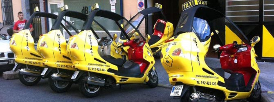 Las “mototaxis”, recién llegadas a Madrid, incluyen A Coruña entre sus objetivos