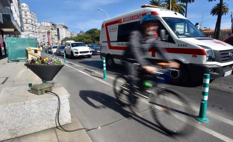 Denunciado un ciclista por dar positivo en un control de alcoholemia en Santiago