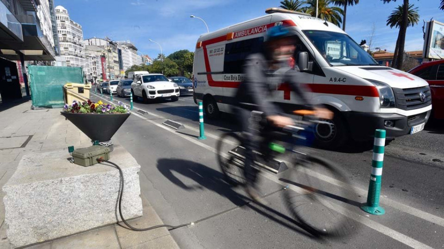 Denunciado un ciclista por dar positivo en un control de alcoholemia en Santiago