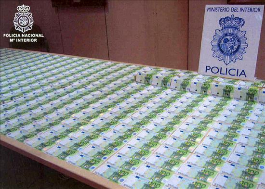 Más de 400 detenidos por falsificar billetes y 19 millones incautados en 3 años