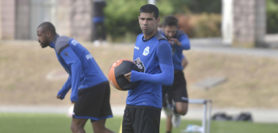 Juanfran completó sin sobresaltos el entrenamiento